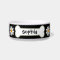 Personalised Daisy Dog Bowl with Black Background