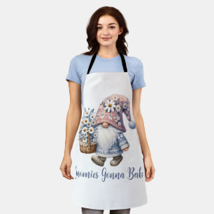 Personalised Daisy Gnome Cute Fun Apron
