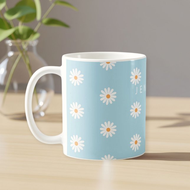 Personalised Daisy Mug, Flower Name Gift, Daisy  Coffee Mug (Creator Uploaded)