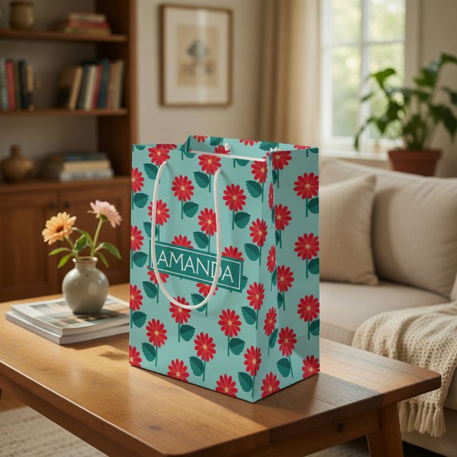 Personalised Daisy Pattern Gift Bag (Creator Uploaded)