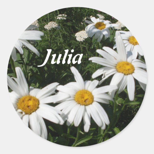 Personalised Daisy Stickers (Front)