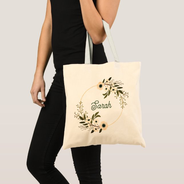 Personalised Daisy tote Bag (Front (Product))