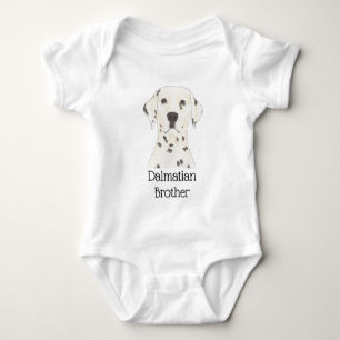 Personalised Dalmatian Dog Baby Bodysuit