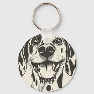 Personalised Dalmatian Dog Key Ring