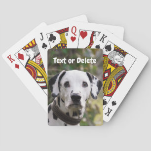 Personalised Dalmatian Dog Playing Cards