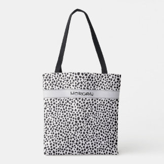 Personalised Dalmatian Dots Tote Bag