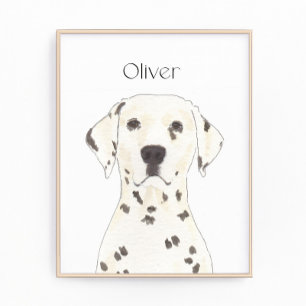 Personalised Dalmatian Reversible Art Photo Print