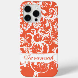 Personalised Damask iPhone Case-You Choose Colour iPhone 15 Pro Max Case
