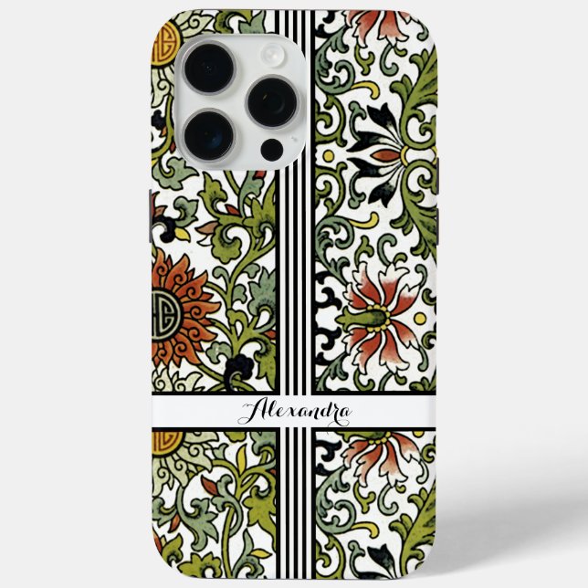 Personalised Damask iPhone You Choose Colour Case-Mate iPhone Case (Back)