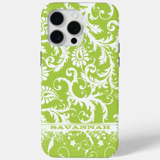 Personalised Damask You Choose Colour Case-Mate iPhone Case (Back)