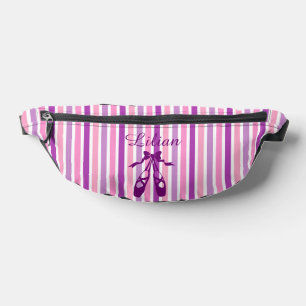 Personalised Dance Bag with Name Purple Ballet