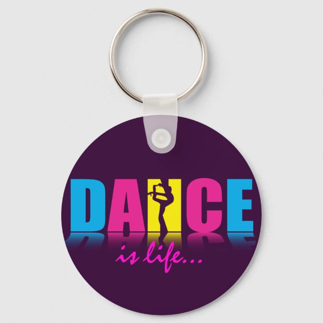 Personalised Dance Dancer Key Ring (Front)