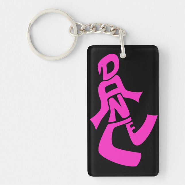 Personalised Dance keychain (Front)