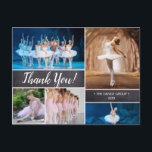 Personalised, Dance Sponsor Thank You Postcard<br><div class="desc">Our friend approached us to create a custom "Thank you" card for her daughter's dance sponsors. They were so grateful for the overwhelming support they received and wanted a card to share photos from the competition abroad. You can easily do the same with this template, please contact me if you...</div>