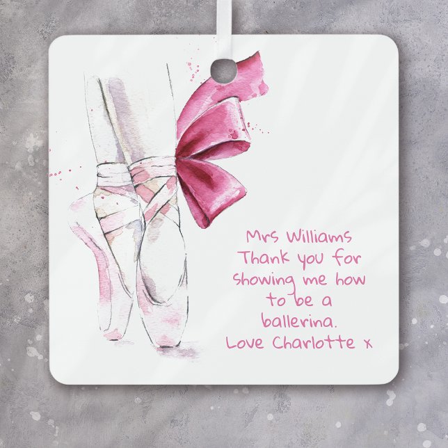 Personalised Dance Teacher Appreciation  Metal Tree Decoration (Creator Uploaded)