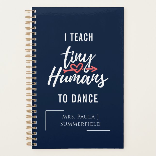 Personalised Dance Teacher Gag Planner (Front)