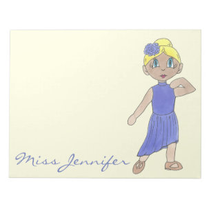 Personalised Dance Teacher Gift Lyrical Modern Notepad