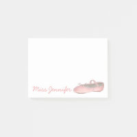 Personalised Dance Teacher Pink Ballet Slipper