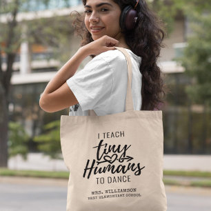 Personalised Dance Teacher Script Typography Tote Bag