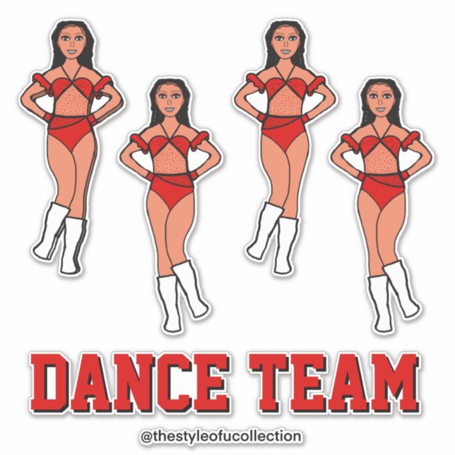 Personalised Dance Team Rose Stones #2 (Front)