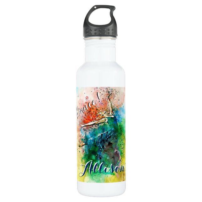 Personalised dancer  710 ml water bottle (Front)