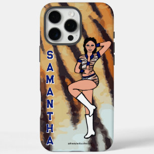 Personalised Dancer Blue Tiger #2 iPhone 16 Pro Max Case
