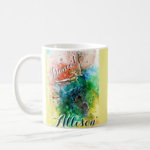 Personalised dancer  coffee mug
