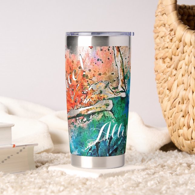 Personalised dancer   insulated tumbler (Living Room)