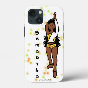 Personalised Dancer iPhone  /iPad case Gold Spark