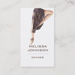 Personalised Dancer Modern Business Cart Card