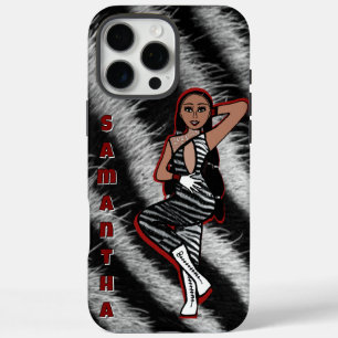 Personalised Dancer Red  Zebra #1 iPhone 16 Pro Max Case