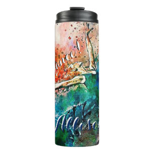 Personalised dancer thermal tumbler