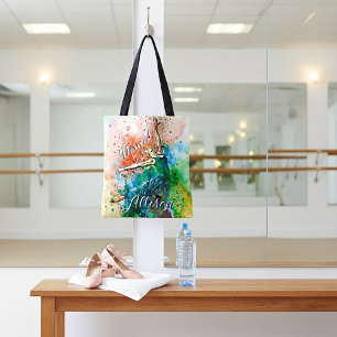 Personalised dancer tote bag