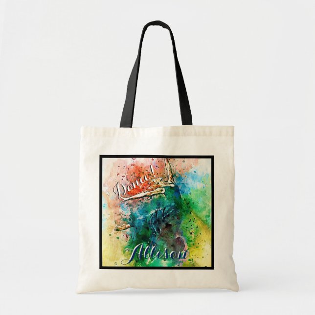 Personalised dancer  tote bag (Front)