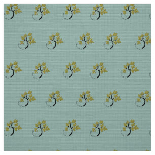 Personalised Dancing Tree Olive Green 60"  Fabric