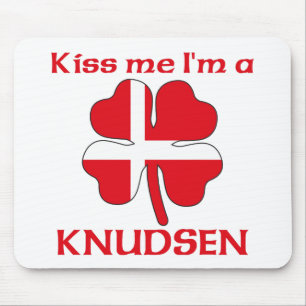 Personalised Danish Kiss Me I'm Knudsen Mouse Pad