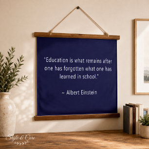 Personalised Dark Blue 36x26 Inspirational Hanging Tapestry