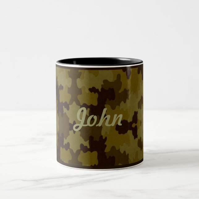 Personalised Dark Camo Mug (Center)
