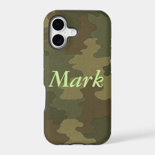 Personalised Dark Camouflage iPhone 7 Case