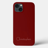 Personalised dark red Radial Texture