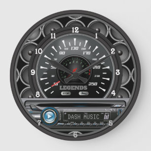 Personalised Dashboard Deck Speedometer Large Clock