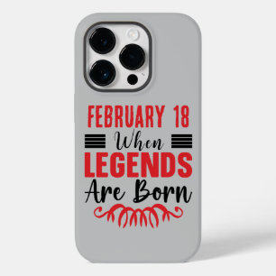 Personalised Date Birthday Legends Are Born Case-Mate iPhone 14 Pro Case