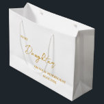 Personalised Daughter Bride gift bag,to myDaughter Large Gift Bag<br><div class="desc">Personalised Daughter Bride gift bag,  to my Daughter on your wedding day gift bag,  wedding morning gift bag daughter bride gift bag</div>