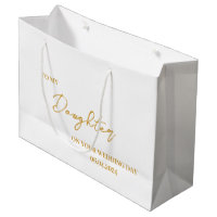 Personalised Daughter Bride gift bag,to myDaughter