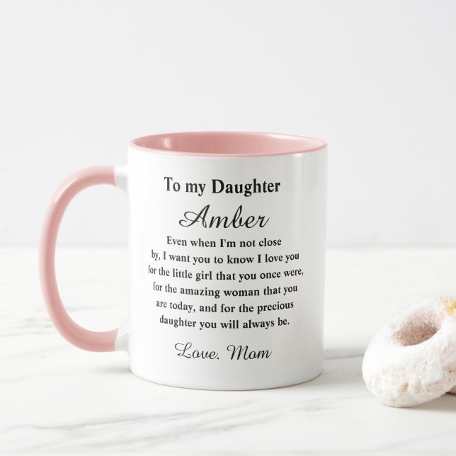 Personalised Daughter Mug (With Donut)