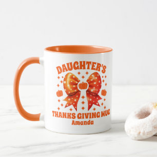 Personalised Daughter's Thanksgiving Mug