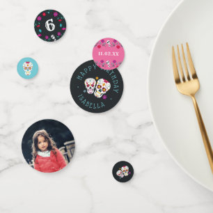 Personalised Day of the Dead Theme Birthday Party Confetti