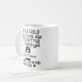 personalised dear cat dad, cat's name coffee mug (Front Left)