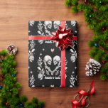 Personalised Death Lovers Gothic Skeleton Wedding Wrapping Paper<br><div class="desc">Personalised Death Lovers Gothic Skeleton Wedding Wrapping Paper</div>