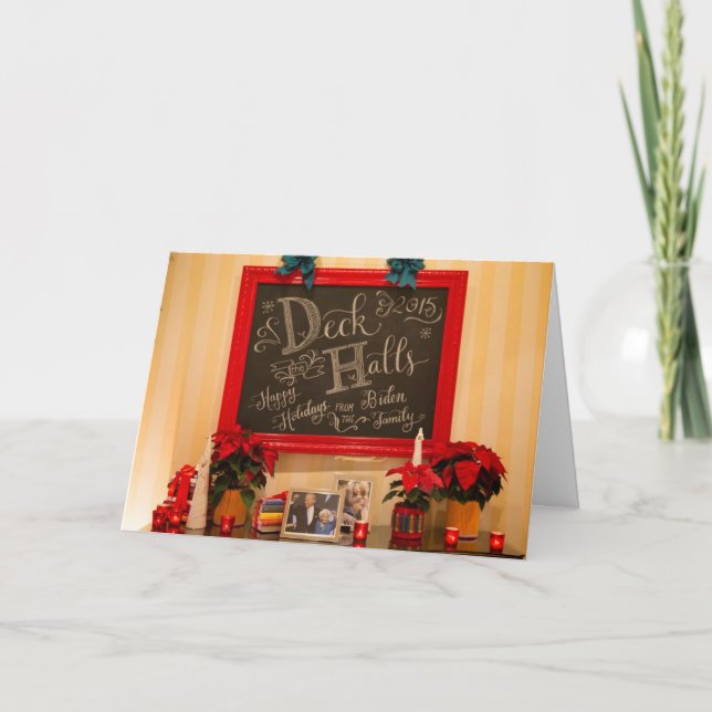 Personalised Deck the Halls - Greeting Card (Front)